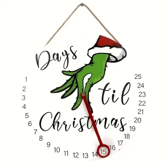Unbranded Other - Grinch Christmas Advent Countdown Sign